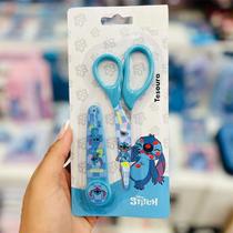 Tesoura escolar com protetor para a lâmina Stitch Molin