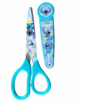 Tesoura Escolar Com Protetor Stitch - Molin Azul