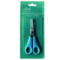 Tesoura Escolar de 5 Ponta Redonda 13cm Azul - School Basics Tesoura Escolar de 5 Ponta Redonda 13cm Azul - School Basics
