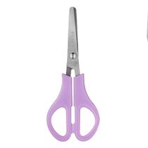 Tesoura Escolar de Aço Pastel 13cm C/Régua - BRW