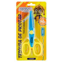 Tesoura Escolar de Picotar 13cm Curva/Zig-Zag /Onda - BRW Tesouras Material Escolar Infantil