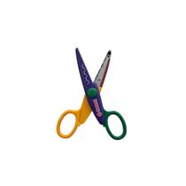 Tesoura Escolar de Picotar Papéis de Até 90G M2 Ponta Arredondada Cabo Plástico 13 cm Colorido Mundial Tesoura Escolar de Picotar Papéis de Até 90G M2 Ponta Arredondada Cabo Plástico 13 cm Colorido Mundial