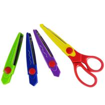 Tesoura Escolar De Picotar Zig Zag 4 Em 1 De Inox 6,2 16Cm - Yins Paper