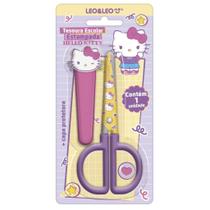 Tesoura Escolar Estampada Com Capa Hello Kitty 13cm Tesoura Escolar Estampada Com Capa Hello Kitty 13cm