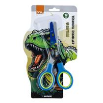 Tesoura escolar infantil dinossauro raptor 13cm - brw