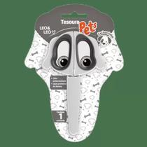 Tesoura Escolar Infantil Pets Com Capa Protetora - LEO ARTE Tesoura Escolar Infantil Pets Com Capa Protetora - LEO ARTE