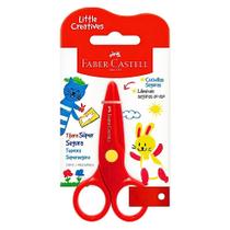 Tesoura Escolar Infantil Plástica Super Segura (não machuca) Little Creatives Faber-Castell Tesoura Escolar Infantil Plástica Super Segura (não machuca) Little Creatives Faber-Castell
