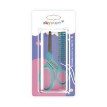 Tesoura Escolar Kit Alfabeto 13,5cm Skypaper