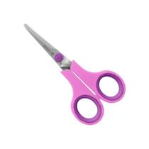 Tesoura Escolar Lâmina em Aço Inox com Cabo Plástico Rosa Cushion Soft 5 1/4 1" - Mundial