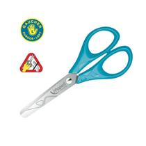 Tesoura Escolar Para ( Canhoto ) 13cm Pulse Jacaré Ergônomica Cabo Emborrachado Sem Ponta Maped