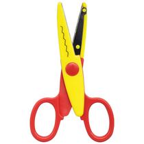 Tesoura escolar para picotar com corte zig zag 13,5 cm Tesoura escolar para picotar com corte zig zag 13,5 cm
