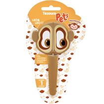 Tesoura Escolar Pets Macaquinho Infantil Leo e Leo com Capa Animais Tesoura Escolar Pets Macaquinho Infantil Leo e Leo com Capa Animais