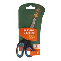 Tesoura Escolar Soft - Léo & Léo