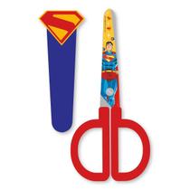 Tesoura Escolar Superman LeoLeo com Capa Protetora 1 Unidade Estampada Tesoura Escolar Superman LeoLeo com Capa Protetora 1 Unidade Estampada