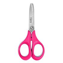 Tesoura Escolar Tris Class 13cm Rosa - Ponta Arredondada