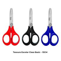 Tesoura Escolar Tris Class Basic 13cm - Cores Sortidas