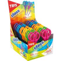 Tesoura Escolar TRIS CLASS Neon 13CM Cores (S) DP.C/24 Tesoura Escolar TRIS CLASS Neon 13CM Cores (S) DP.C/24