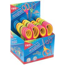 Tesoura Escolar TRIS Comfort 15CM Emborrachada DP.C/18 Tesoura Escolar TRIS Comfort 15CM Emborrachada DP.C/18