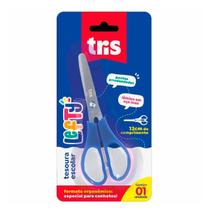 Tesoura Escolar Tris Especial Para Canhotos Ergonômico 13 cm