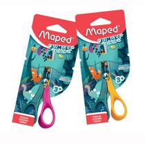 Tesoura escolar Vivo Jungle Fever 12cm 472000 - Maped Tesoura escolar Vivo Jungle Fever 12cm 472000 - Maped
