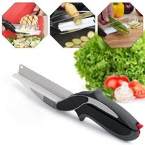 Tesoura Faca Fatiador Picador Legumes Smart Cutter