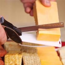 Tesoura Faca Tábua de Corta Legumes Verduras Clever Cutter