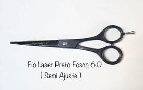 Tesoura Fio Laser Titânio Maryam Trading Preta Fosco 6'