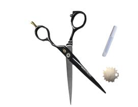 Tesoura FioNavalha Ostrich 7.0 + Chave de regulagem