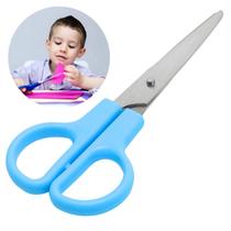 Tesoura Inox Escolar Infantil Capa Protetora Menina Menino Tesoura Inox Escolar Infantil Capa Protetora Menina Menino