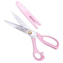 Tesoura Lanmax com Protetor 22cm - Rosa Unica