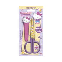 Tesoura Leo e Leo Hello Kitty Com Capa Protetora