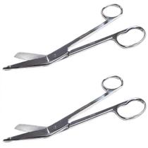 Tesoura Lister 20Cm Gesso Bandagem Resgate Kit Com 2 Inox