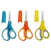 Tesoura LIVINGO Kids de 5 polegadas em aço inoxidável sem corte, pacote com 3 Tesoura LIVINGO Kids de 5 polegadas em aço inoxidável sem corte, pacote com 3