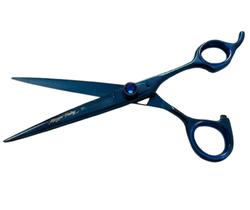 Tesoura Maryam Trading 7'' Azul Banho E Tosa De Pets Tesoura Maryam Trading 7'' Azul Banho E Tosa De Pets