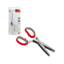 Tesoura Multi Corte 5 Lâminas Inox Vermelha Tesoura Multi Corte 5 Lâminas Inox Vermelha