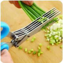 Tesoura Multi Corte Hortaliças E Verduras Com 5 Laminas Tesoura Multi Corte Hortaliças E Verduras Com 5 Laminas
