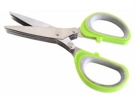 Tesoura Multi Cortes Lamina Inox Para Verduras Vegetais