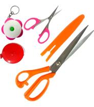 Tesoura Multiuso 22,5cm Precisão 10cm Fitas Métricas Trenas