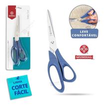 Tesoura Multiuso Cortácil Mundial Aço Inox Leve Confortável