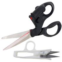 Tesoura Multiuso Costura Hobby Guia Mira Laser + Arremate
