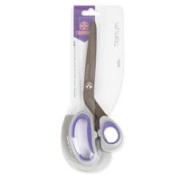 Tesoura multiuso costura reforcada fio liso cinza e lilas titanium mundial 24,1 cm 590-9.1/2