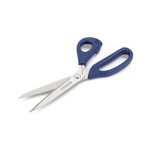 Tesoura Multiuso Cushion Pro 10" Aço Inox Liso Azul Mundial