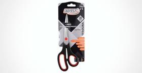 Tesoura Multiuso de Aço Inox 21cm Cabo Emborrachado - BRW