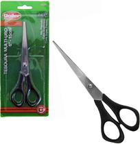 Tesoura multiuso de inox 6'' 15cm na cartela Tesoura multiuso de inox 6'' 15cm na cartela