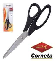 Tesoura Multiuso De Inox Basic Preto 8'' Na Cartela - Oem