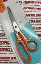 Tesoura multiuso fio liso laranja mundial 21,6 cm