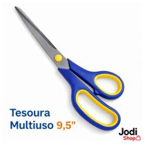 Tesoura Multiuso Grande com Lâmina em Aço 9,5 Pol Cabo Ergonômico Alta Durabilidade