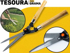 Tesoura P/ Grama 12 Polegadas Aço Forjado Bramix Corte Preciso Jardim Poda E Cerca Viva Tesoura P/ Grama 12 Polegadas Aço Forjado Bramix Corte Preciso Jardim Poda E Cerca Viva