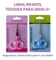Tesoura P Unha Linha Infantil Bebe 0+meses Ponta Arredondada - Dilcintia