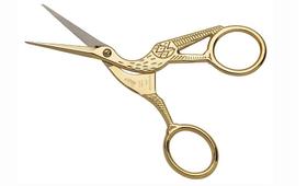 Tesoura para Bordar Dourada TE008-04854115 - 11,5 cm - ArtePunto